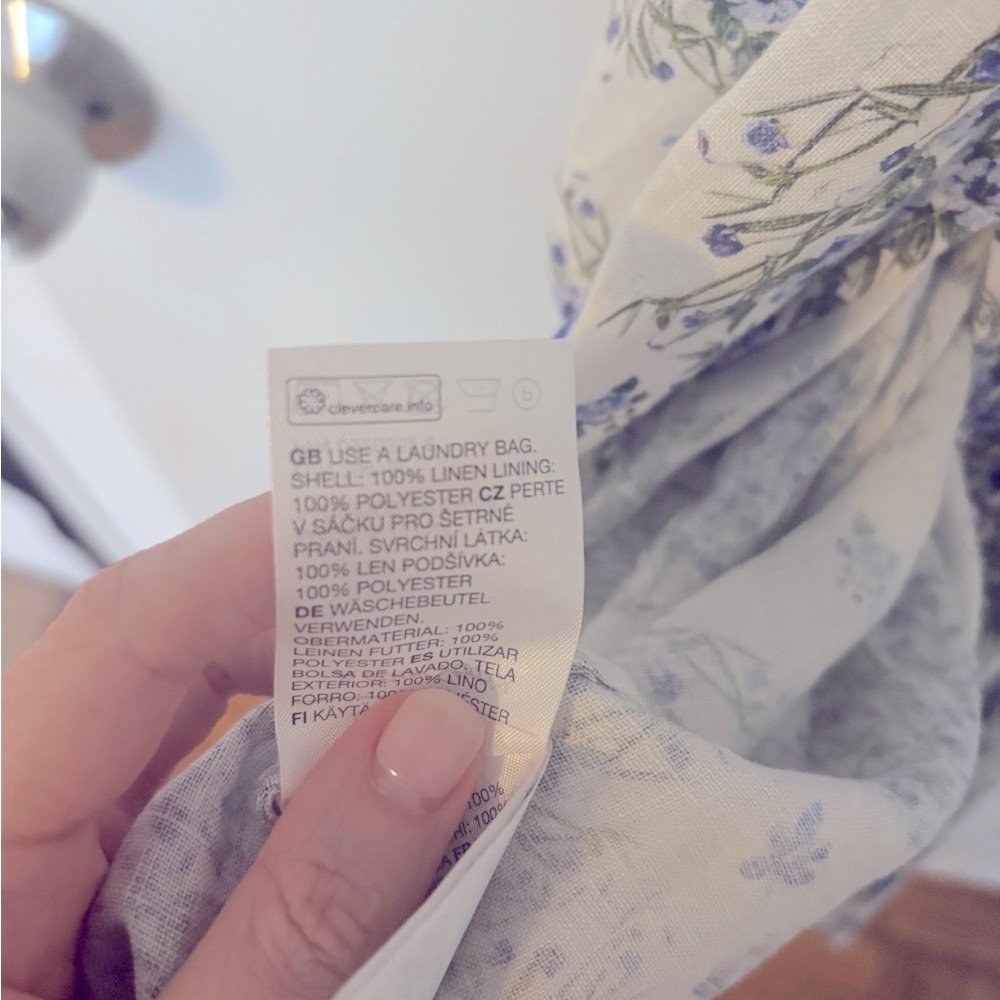 & Other Stories Blue Floral Midi Dress - Picture 6 of 6